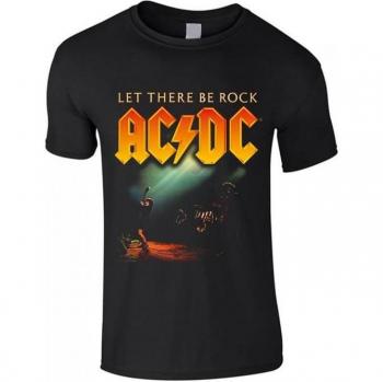 AC/DC Unisex Let There Be Rock T-shirt Zwart
