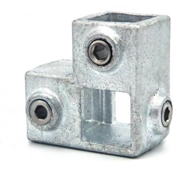 Hoekverbinder doorlopende staander Typ 20S, 25 mm, Thermisch verzinkt