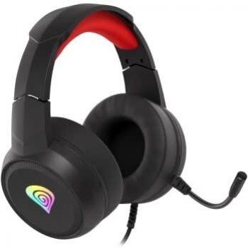 Genesis Neon 200 Auriculares Alámbrico Diadema Juego USB tipo A Negro, Rojo