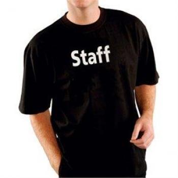 Black Staff Graphic T-Shirt A673-L