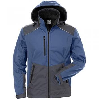 Fristads Softshell-Winterjacke 4060 CFJ winddicht und wasserdicht Größe M Blau/Grau