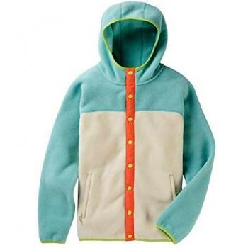 Burton Hearth Full Snap Sweat Zippé à Capuche Technique Femme, Buoy Blue/Crème Brûlée