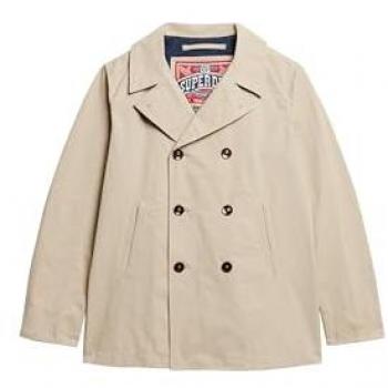 Manteau en Sergé Beige Superdry Homme XL
