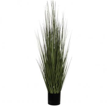 Kunst siergras 122cm groen met pot