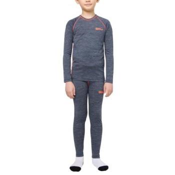 Set Intimo Tecnico Merino Jack Wolfskin per Bambini 152 cm Blu Notte