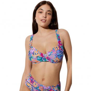 Top de bikini floral con aro reductor de Ysabel Mora