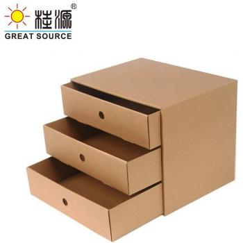Corrugated 3-Drawer Home Organizer