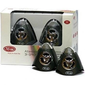 Altavoces 2.0 mini 3free spk100w 2w+2w negro alimentacion por usb