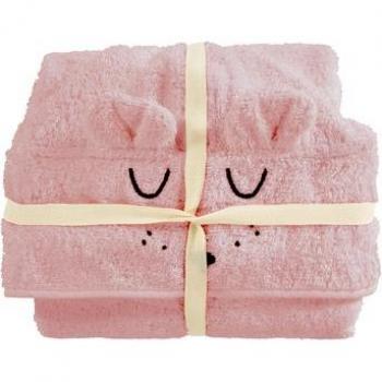 Poncho da Bagno Faces Rosa 60 x 60 cm