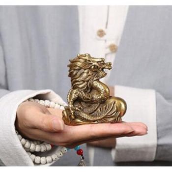 Zodiaco Chino en Bronce: Estatua Dragón y Dragón Verde