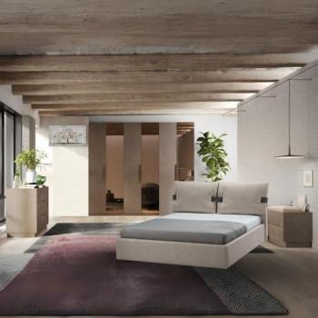 Camera da letto completa Mustella con letto contenitore bronzo