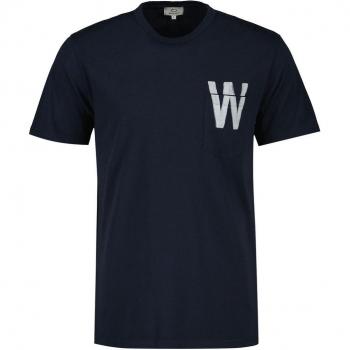 T-shirt Uomo WOOLRICH Blu Flag t-shirt