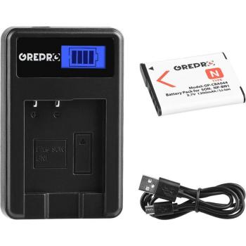 2Pcs 1200mAh NP-BN1 Battery with USB Charger for Sony Cameras