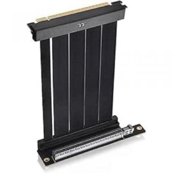 Thermaltake PCI-E 4.0 Dual 90 Degree Riser Cable 130mm 90° Adapter Black