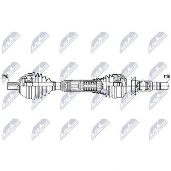 Essieu de propulsion NTY NPW-VV-174