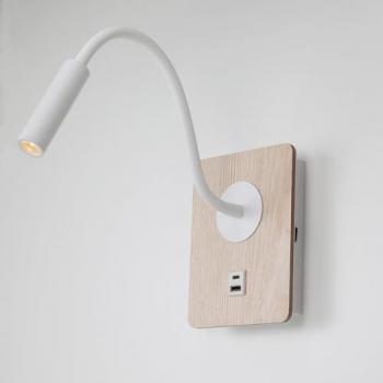 Port USB & Type C Luminaire Bois