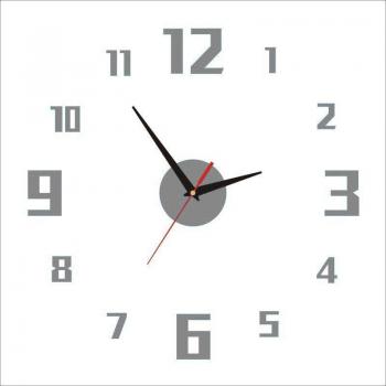 Horloge Miroir Acrylique pour Salon