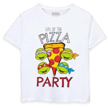 Turtle Power Kid’s 5‑6 Year Old Short Sleeved Tee – White