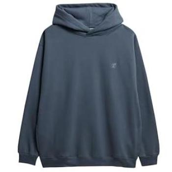Blank Superdry Oversized Hoodie – Flint Stone Blue Grey, 2XL for Men