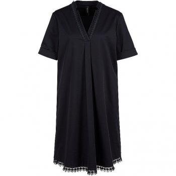 Marc Cain Damen Kleid, knielang, dunkelblau, Größe 34
