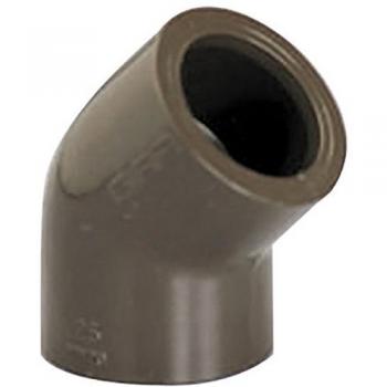 Gomito HTA 45° PVC Caldo Fem-Fem D.25