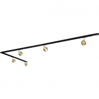 Modern Gissi 5-Spotlight Track Light in Gold