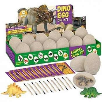 Découverte Dinosaures 12 oeufs en plastique