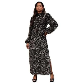 Velvet Sequin Midi Dress, Black – Oasis Women’s 6 UK