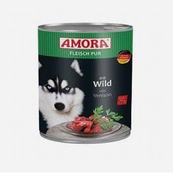 AMORA Tiernahrung Fleisch Pur Wild 800 g – 6‑Pack