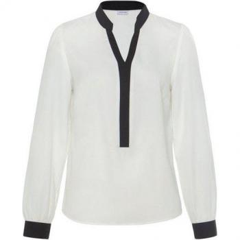 Elegante LASCANA Slip Blouse mit Kontrastdetails Größe 40
