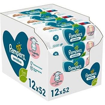 Lingettes Hypoallergéniques 12x52, Pampers