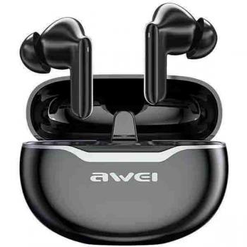 AWEI T50 ENC – Auriculares Inalámbricos HIFI con Bluetooth 5.3 y Dock Negro
