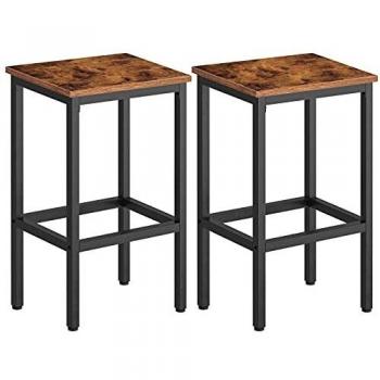 Rustic Brown Bar Seating Duo – Counter Height