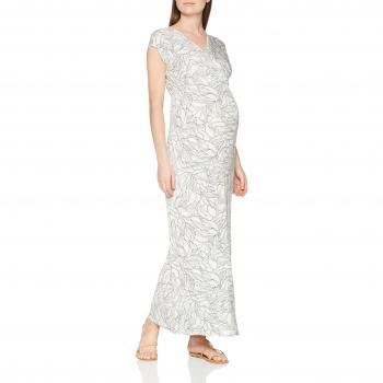 MAMALICIOUS Mlmaggi Vestido de Maternidad, Beige (Buttercup AOP: Thyme and Peach Blush), Talla S
