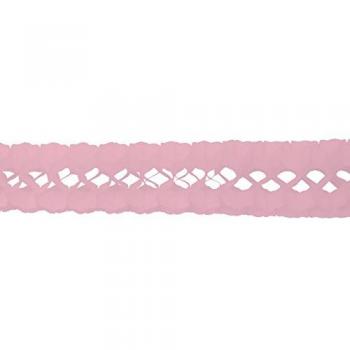 Guirnalda de papel decorativa rosa 17x300 cm