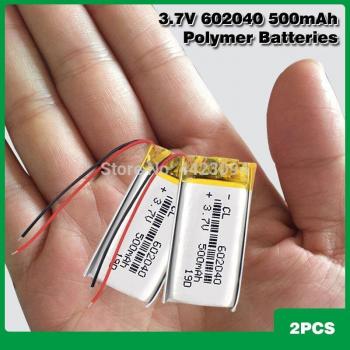 602040 3.7V 500mAh Li-Po Battery Replacement