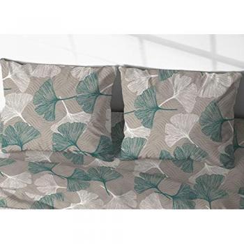 Sacco Copripiumino Moderno Ginko Verde 100% Cotone Made in Italy