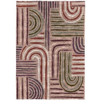 Tapis d’angle multicolore Naf Naf 160 × 230 cm – impression digitale en coton