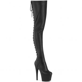 Pleaser ADORE-3850 Damen Schwarz Stiefel EU 36