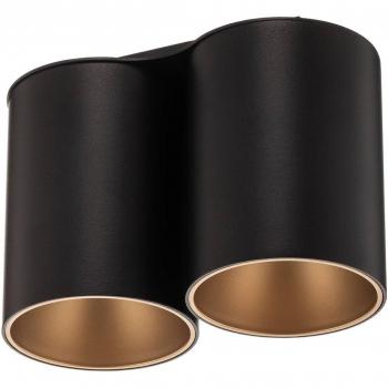 Deckenleuchte Eye Tone II, Eleganz in Schwarz-Gold