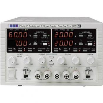 Dual Output 840W Bench PSU – TTi CPX400DP (0–60 V/0–20 A)