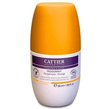 Cattier DÃ©odorant Roll-On Bergamote Orange Bio 50 ml