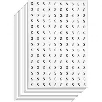 Pegatina Redonda de Talla S (13 mm) – 30 hojas, 4500 piezas de etiqueta