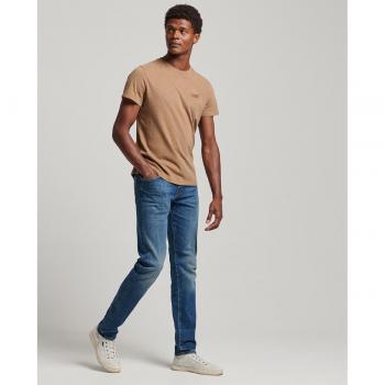Superdry Bio-Baumwoll-Schmale Jeans Bleu 29x32 Herren
