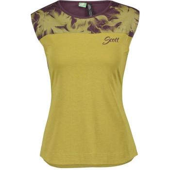 Camiseta de ciclismo Scott para mujer modelo Trail Flow DRI verde barro 2022