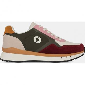 Zapatillas de mujer Ecoalf bajas tipo running verdes con logotipo y detalles en contraste