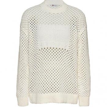Tommy Jeans Top Casual Colore Beige