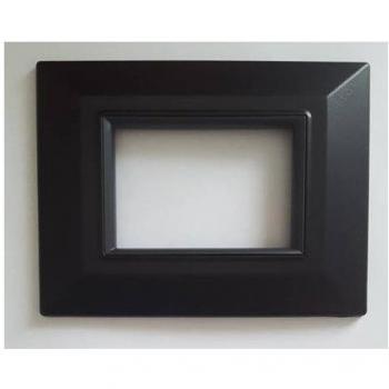 Placchetta Axolute Bticino Nero Opaco 3 Fori