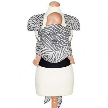 Manduca Babytrage Twist Long > Zebra < Extra lange Träger für optimalen Komfort