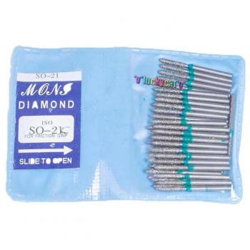 50pcs TF Series Dental Diamond Round Drills for High-Speed Handpiece
